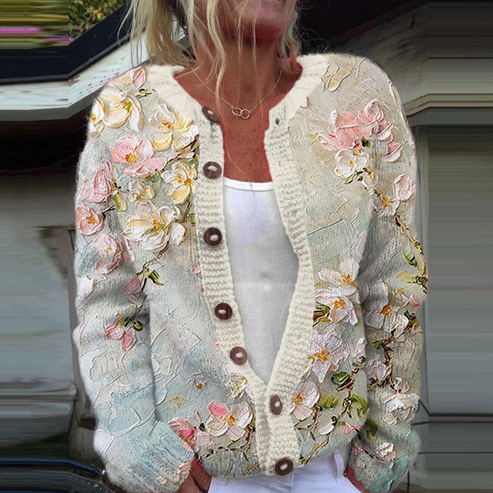 Grace | Vintage Floral Cardigan Sweater